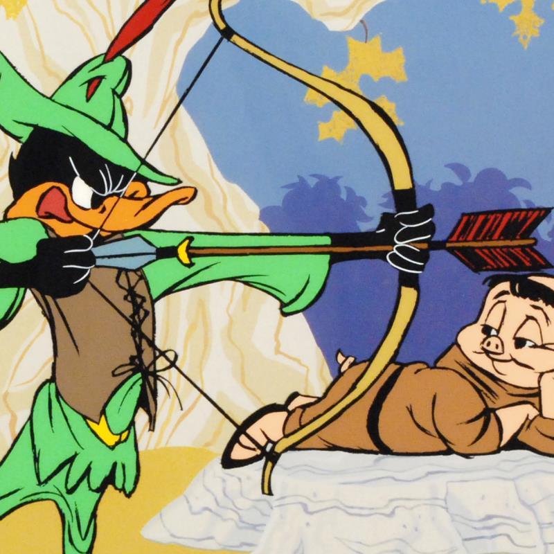 "Robin Hood: Bow & Error" Limited Edition Animation Cel with Hand Painted Color.