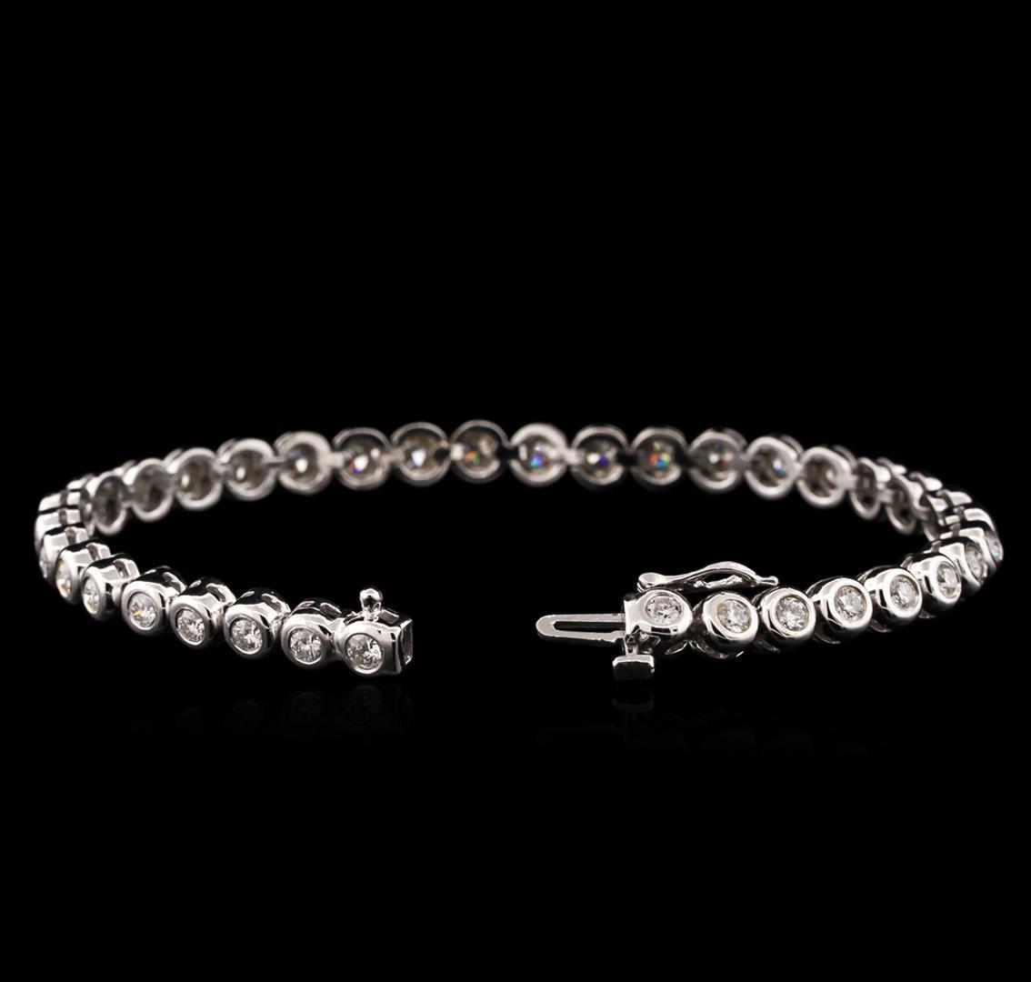 14KT White Gold 2.45 ctw Diamond Tennis Bracelet