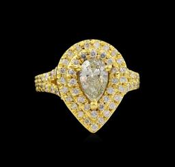 2.09 ctw Diamond Ring - 14KT Yellow Gold