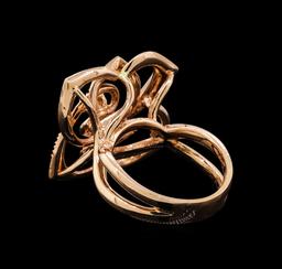 14KT Rose Gold 0.42 ctw Diamond Ring