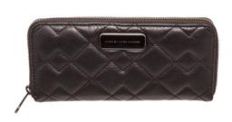 Marc By Marc Jacobs Black Quilted Leather Long Zippy Wallet