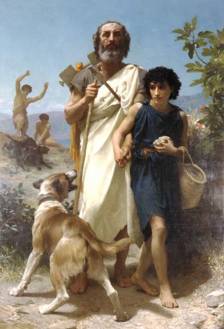William Bouguereau - Homer and His Guide 1874