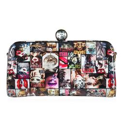 Multi Colored Greta Fashionista Patent Small Clutch