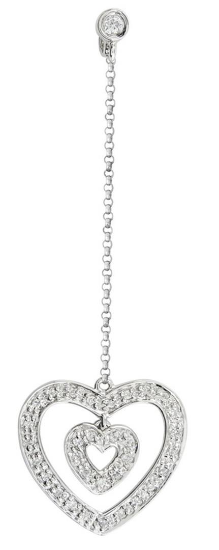 14k White Gold 0.18CTW Diamond Pendant, (I1 /I)