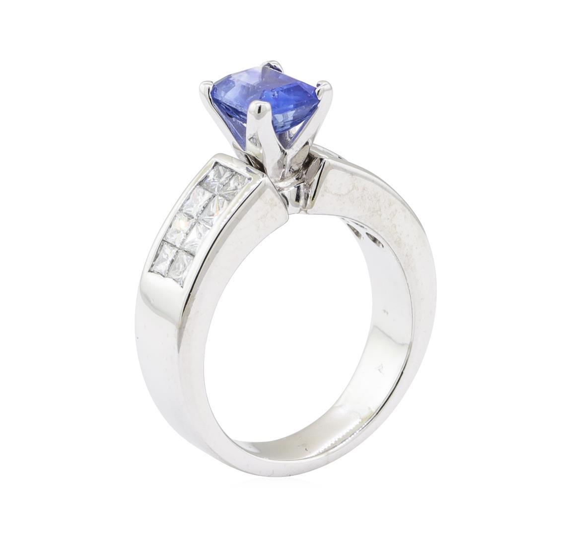 2.72 ctw Sapphire and Diamond Ring - Platinum