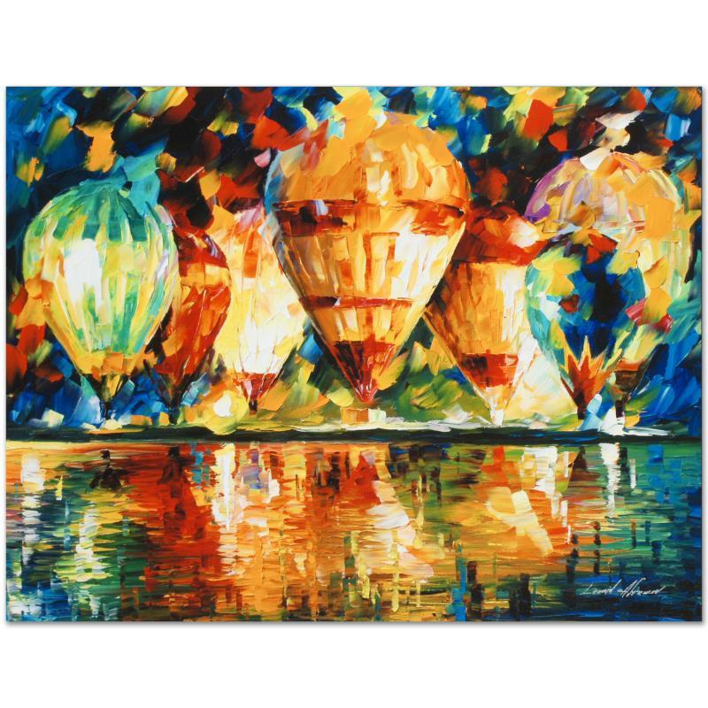 Leonid Afremov (1955-2019) "Balloon Show" Limited Edition Giclee on Canvas, Numb