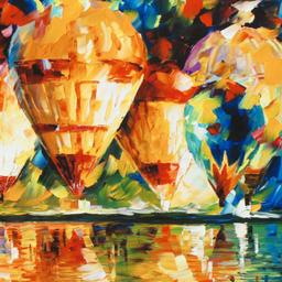 Leonid Afremov (1955-2019) "Balloon Show" Limited Edition Giclee on Canvas, Numb