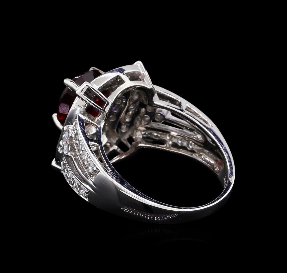 14KT White Gold 2.67 ctw Spinel and Diamond Ring