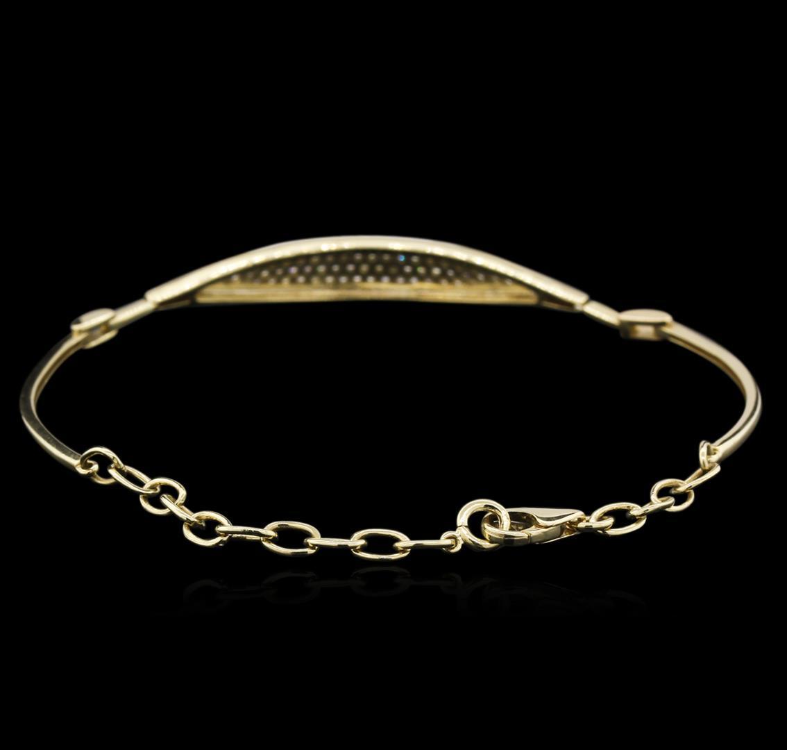 0.33 ctw Diamond Bracelet - 14KT Yellow Gold