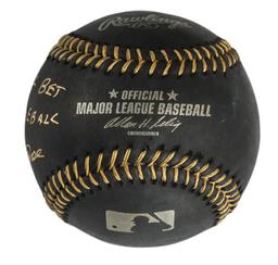 Autographed Pete Rose "I'm Sorry" Black Baseball