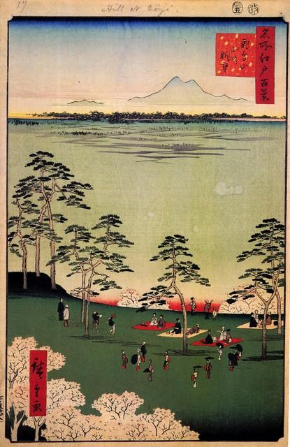 Hiroshige  - View to the North from Asukayama