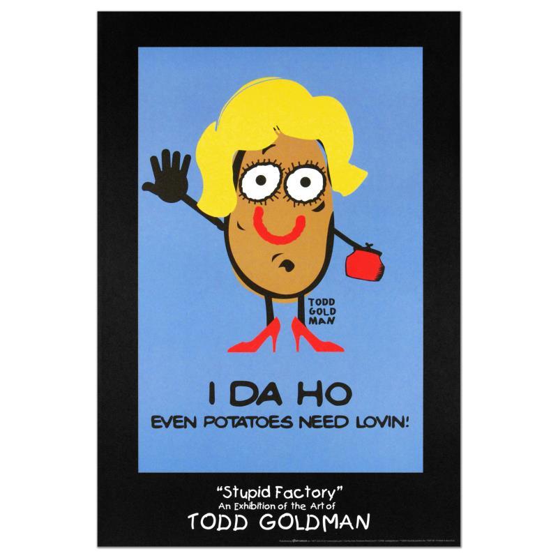 "I-DA-HO" Collectible Lithograph (24" x 36") by Renowned Pop Artist Todd Goldman