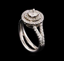 1.14 ctw Diamond Ring - 14KT White Gold
