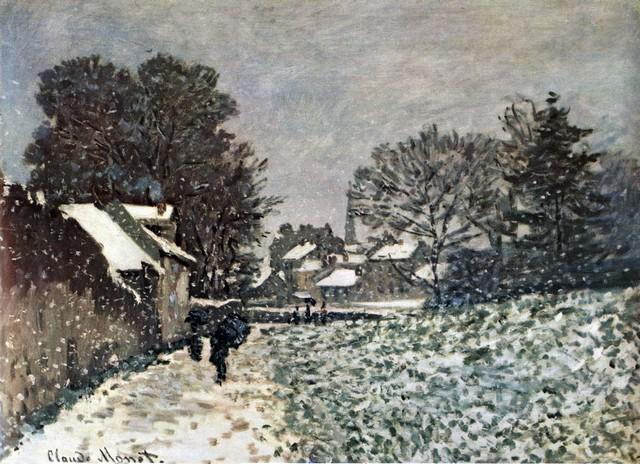 Claude Monet - Snow at Argenteuil