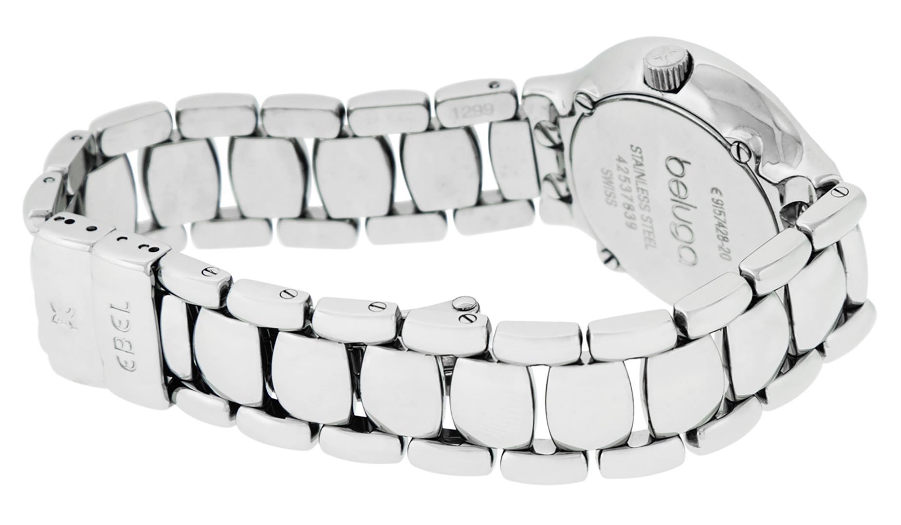 Ebel Beluga Ladies Stainless Steel MOP Diamond Watch 27mm Wristwatch