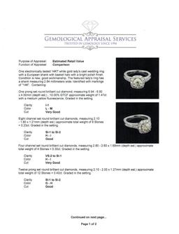 2.40 ctw Diamond Ring - 14KT White Gold