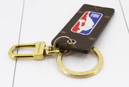 Louis Vuitton x NBA Brown Monogram Canvas Leather Letters Key Chain