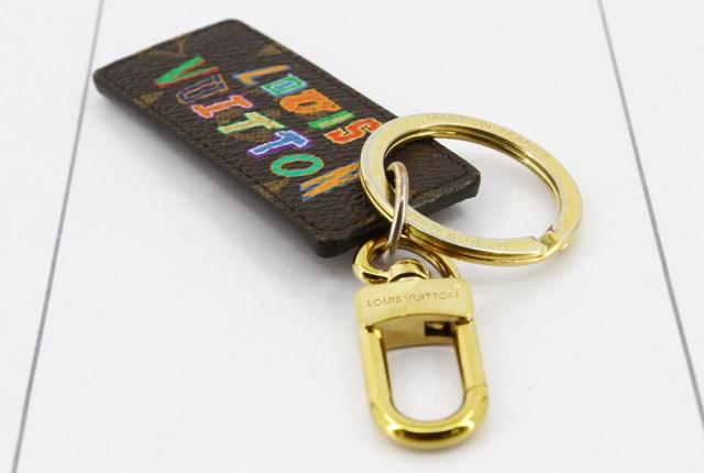 Louis Vuitton x NBA Brown Monogram Canvas Leather Letters Key Chain