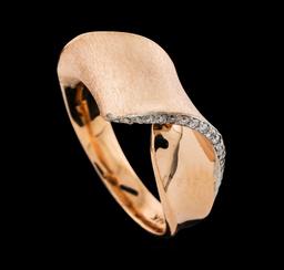 0.15 ctw Diamond Ring - 14KT Rose Gold