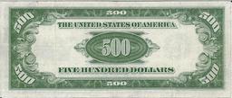 1934A $500 Federal Reserve Bank Note