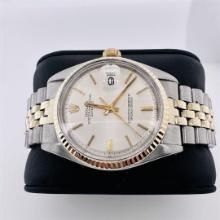 Rolex Datejust Two Tone Gold Champaine Dial Wristwatch