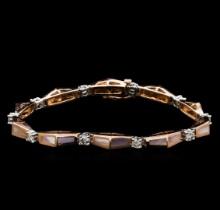 14KT Two-Tone Gold 0.67 ctw Diamond Bracelet