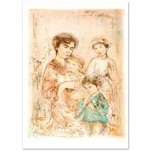 Lotte and Her Children by Hibel (1917-2014)