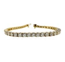 10.02 ctw Diamond Tennis Bracelet - 18KT Yellow Gold