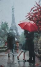 DEL ORFANO ** THE CITY OF LOVE** SIGNED CANVAS
