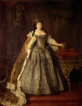 Louis Caravaque - Portrait of Empress Anna Ioannovna