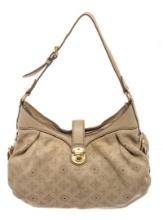 Louis Vuitton Gray Leather Mahina XS Shoulder Bag