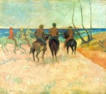 Paul Gauguin - Riding on the Beach #2