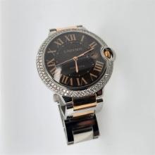 Cartier Men's 36mm Ballon Bleu Two Tone Rose Gold Automatic Wristwatch