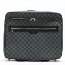 Louis Vuitton Damier Graphite Canvas Leather Pilot Case Travel Bag