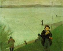 MACKE - Anglers On The Rhine
