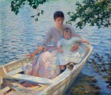 Tarbell - Mother and Child in a Boat