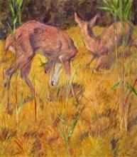 Franz Marc - Deer in the Reed