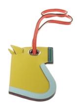 Hermes Yellow Multicolor Camail Bag Charm