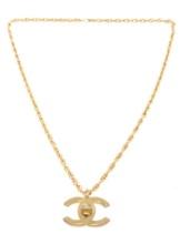 Chanel Gold Plated CC Turn-Lock Chain Nacklace