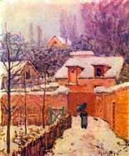 Alfred Sisley - Garden in the Snow