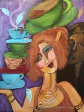 Susan Manders ORIGINAL "Coffee Romance"