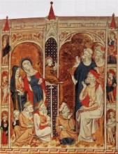 Mary Psalter - Twelve year old Christ in the temple