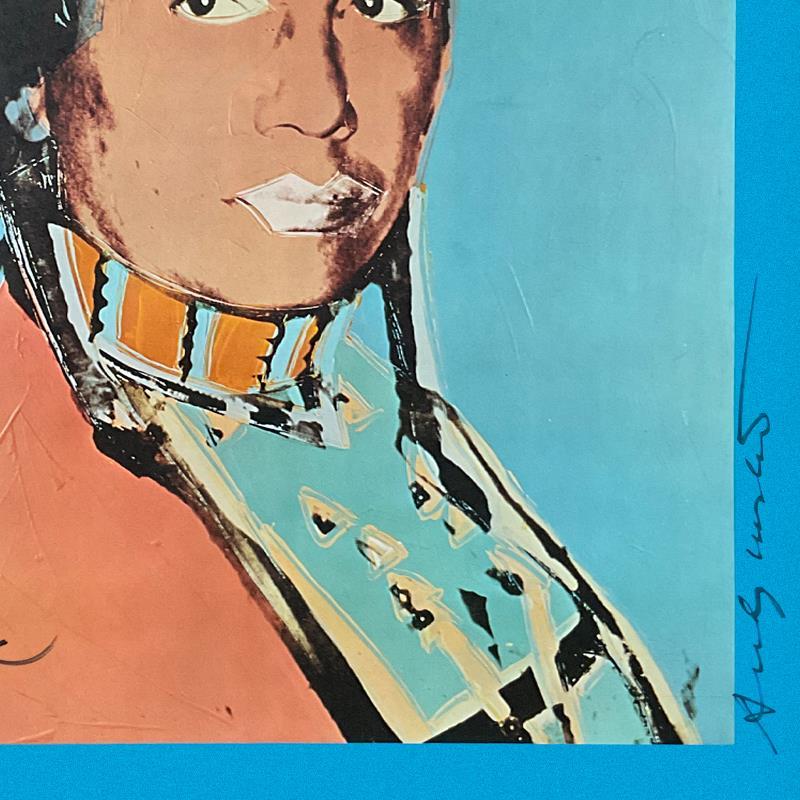 The American Indian Series (Blue) by Warhol (1928-1987)