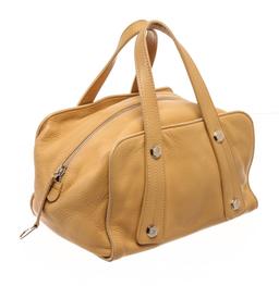 Chanel Beige Leather Deerskin Medium Shoulder Bag