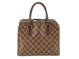 Louis Vuitton Damier Ebene Canvas Leather Triana Handbag