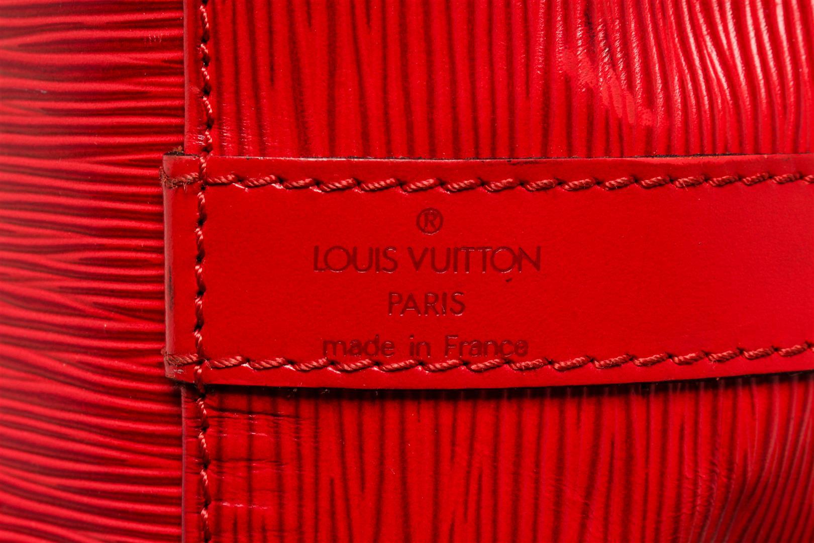 Louis Vuitton Red Epi Leather Noe PM Bag