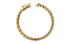 4.43 ctw Diamond Hoop Earrings - 14KT Yellow Gold