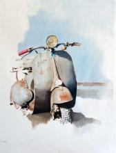 YAHAV **VESPA ** SIGNED ORIGINAL