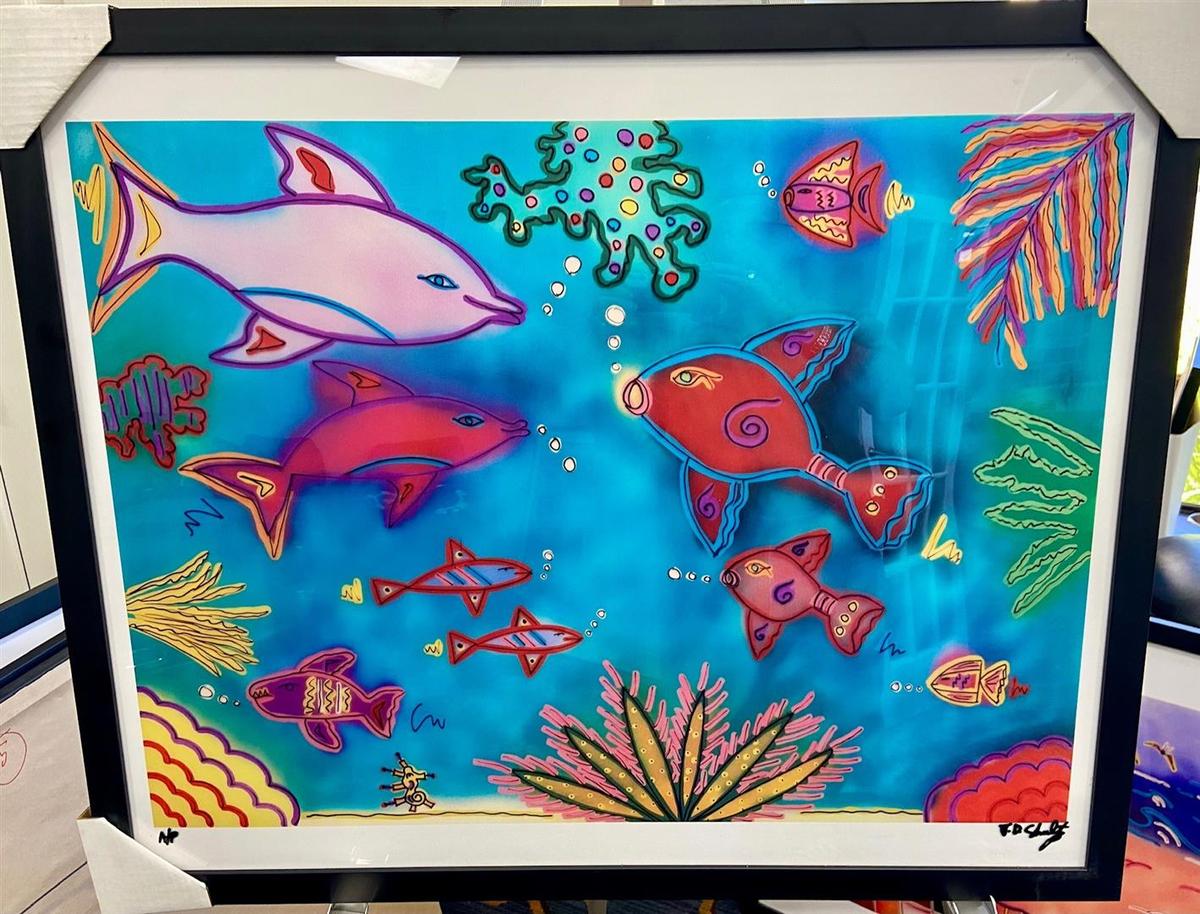 J.D. Shultz "Dolphins and Fish"