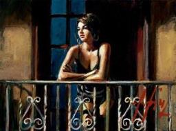 Study for Saba at Balcony VI by Fabian Perez